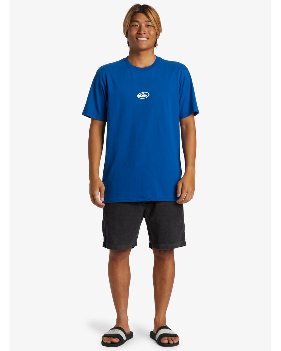Quiksilver Saturn Logo Dna Tričko - Monaco Blue