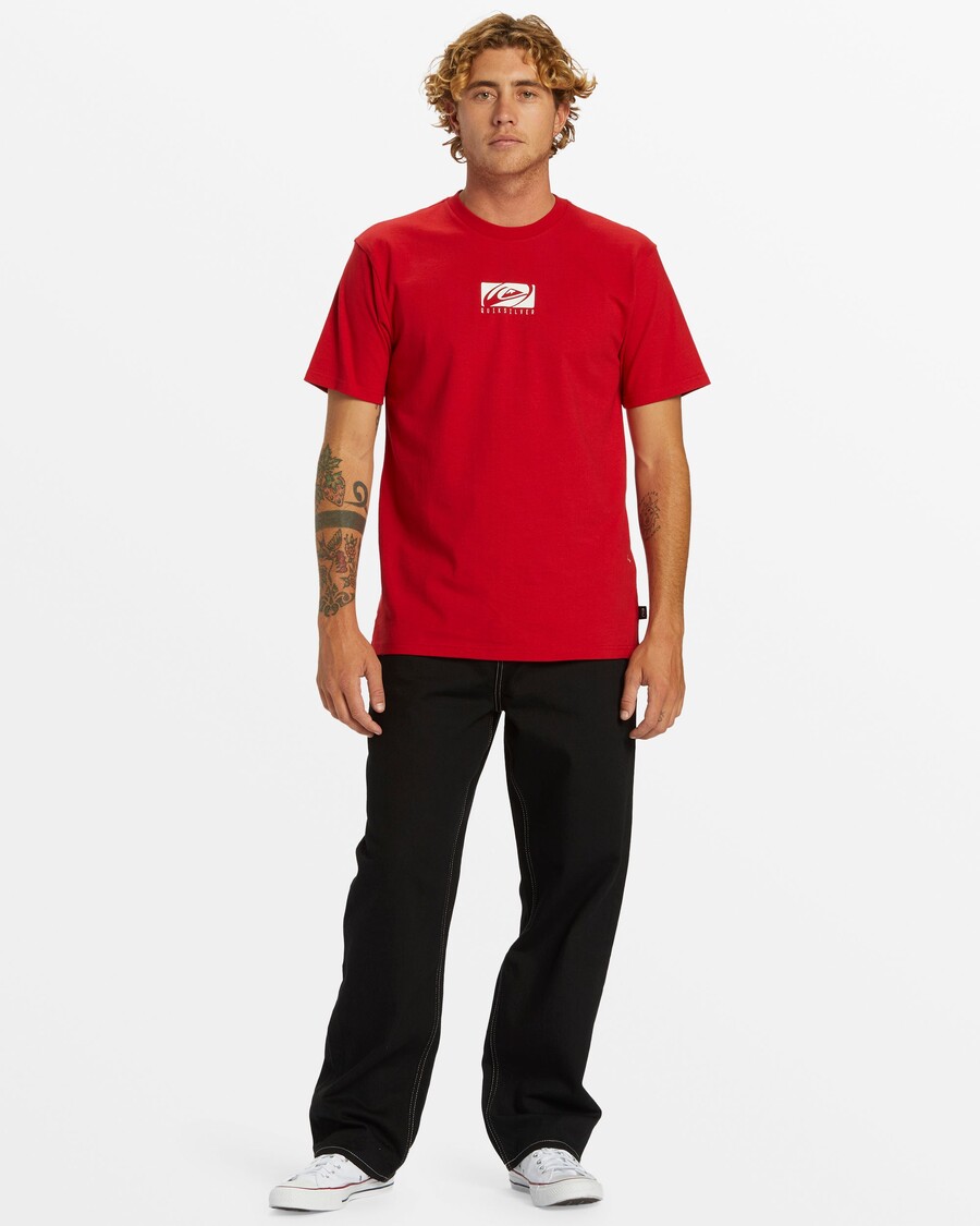 Quik Silver Cropped Oversized T-Shirt -
