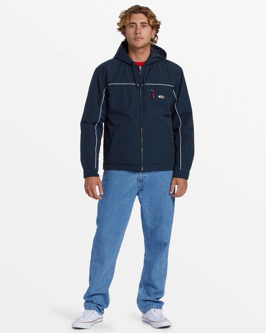 Quik Silver Saturn Hood Waterproof Jacket - Dark Navy