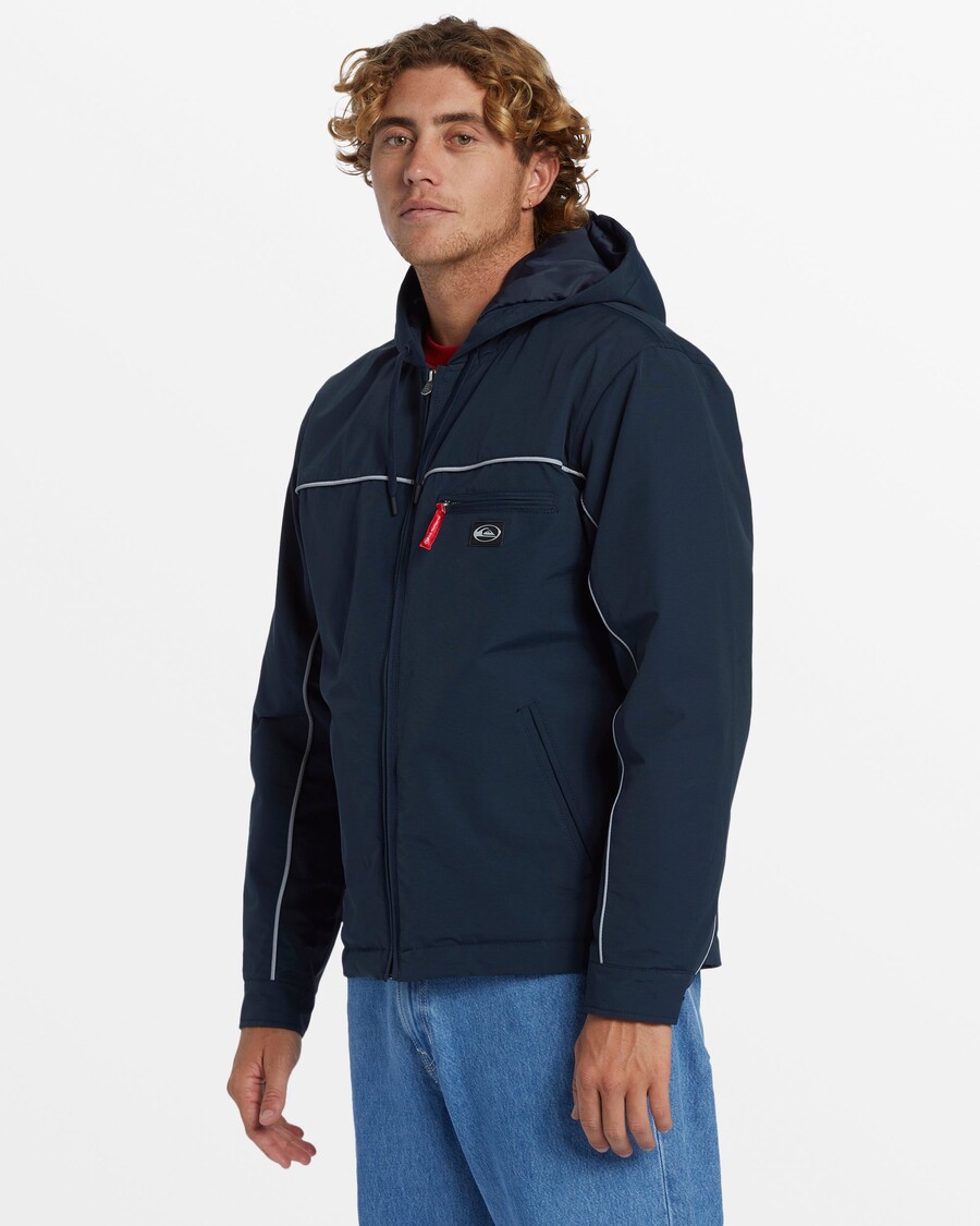 Quik Silver Saturn Hood Waterproof Jacket - Dark Navy