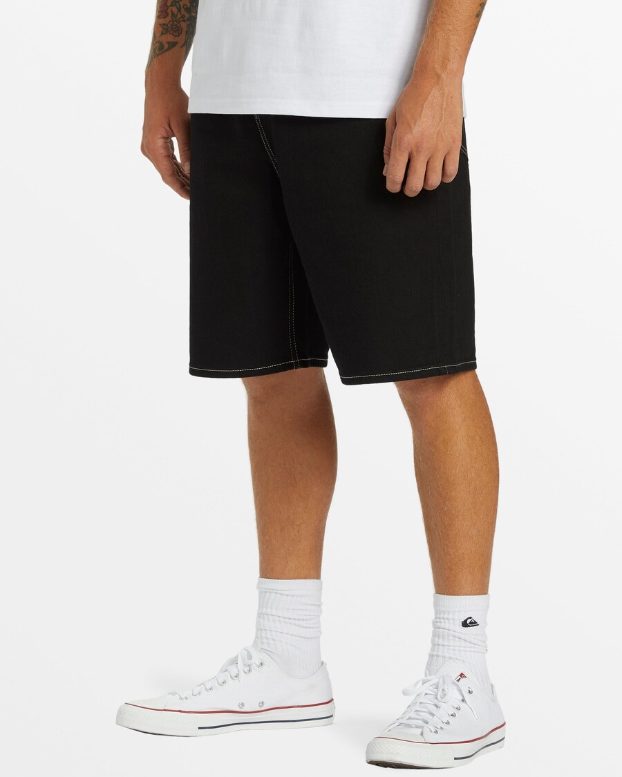 Quiksilver شورت جينز فضفاض - ساتورن