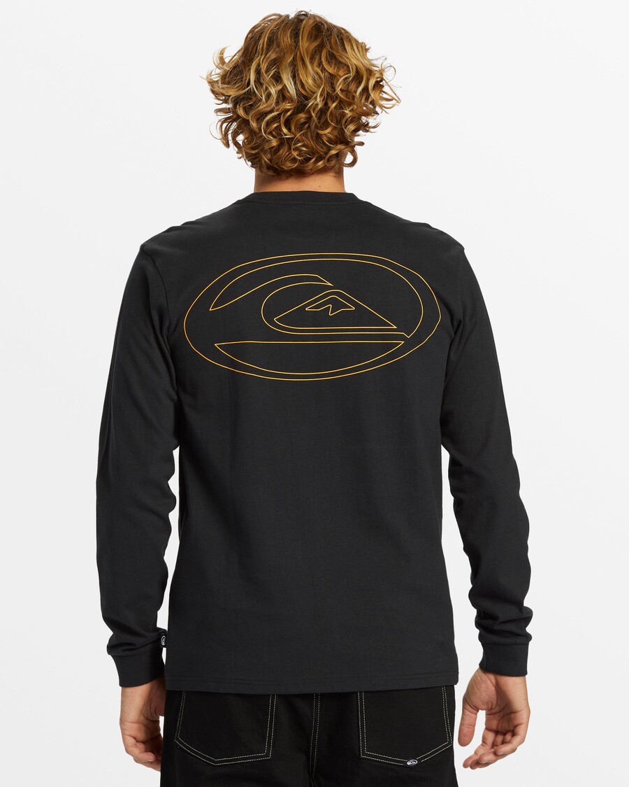 куик силвер пиллс мајица дугих рукава - црна