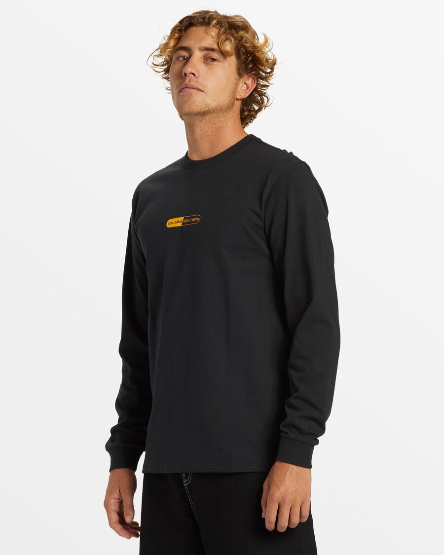 куик силвер пиллс мајица дугих рукава - црна