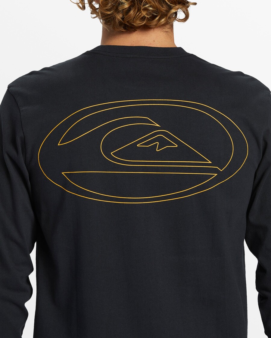 куик силвер пиллс мајица дугих рукава - црна