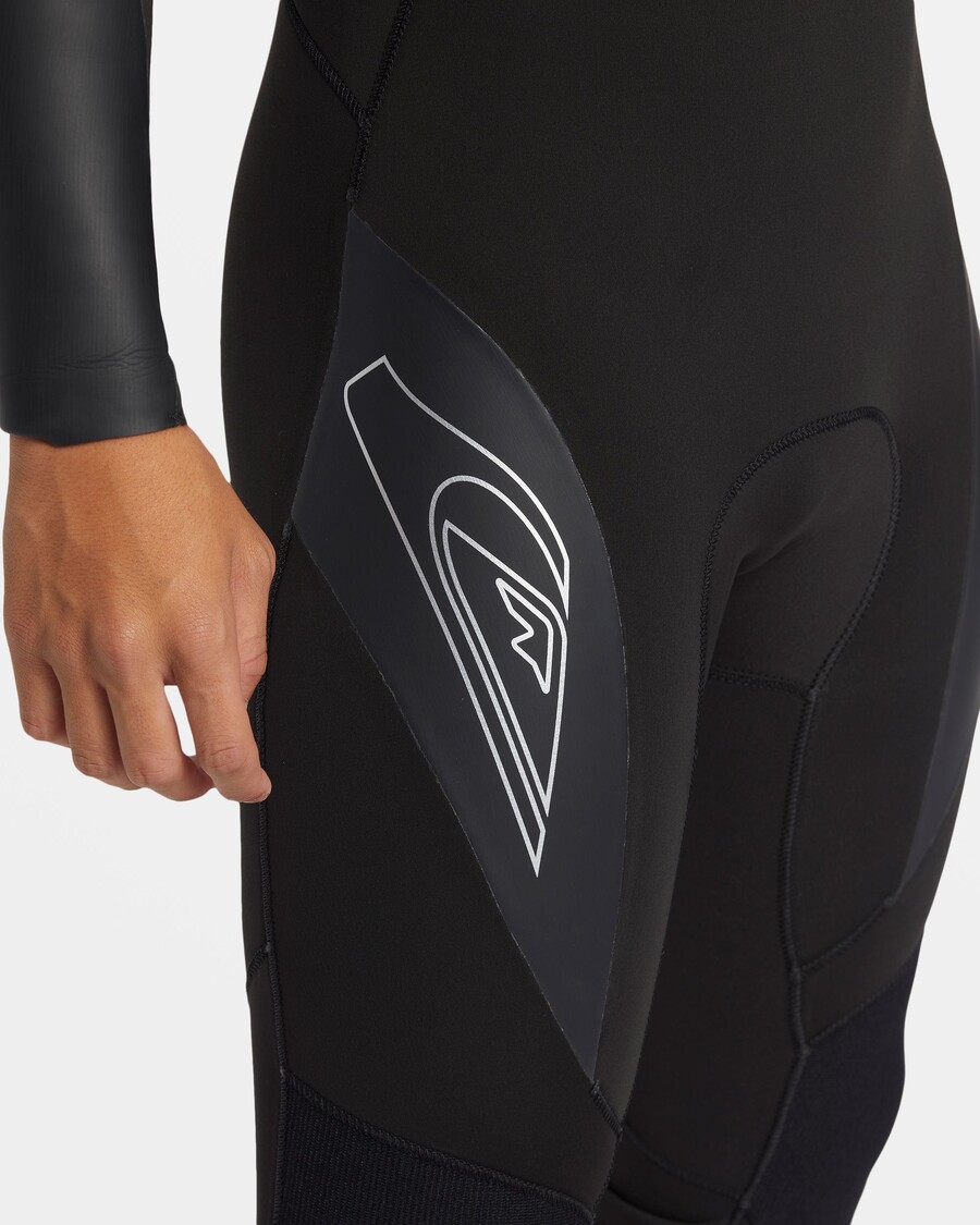 Quiksilver 3/2mm Ortuťový Zips Na Hrudi Gbs Neoprénový Oblek - čierny