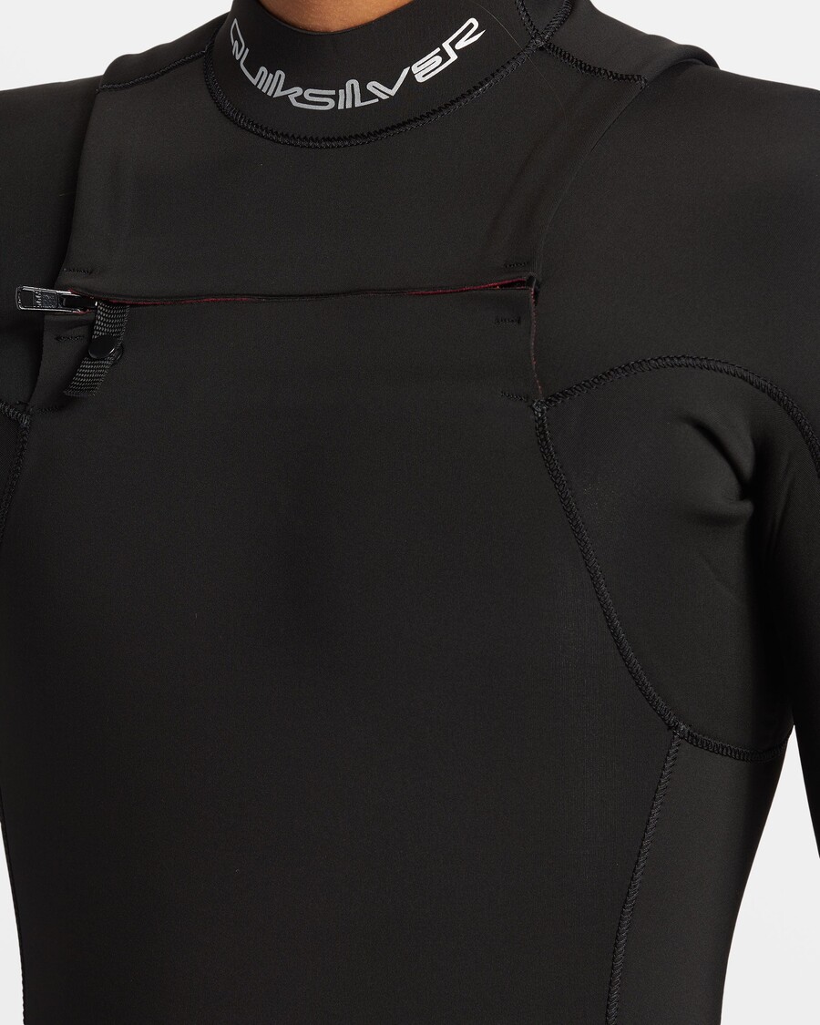 Quik Silver 2/2mm Mercury Chest Zip Long Sleeve Springsuit - High Risk Red