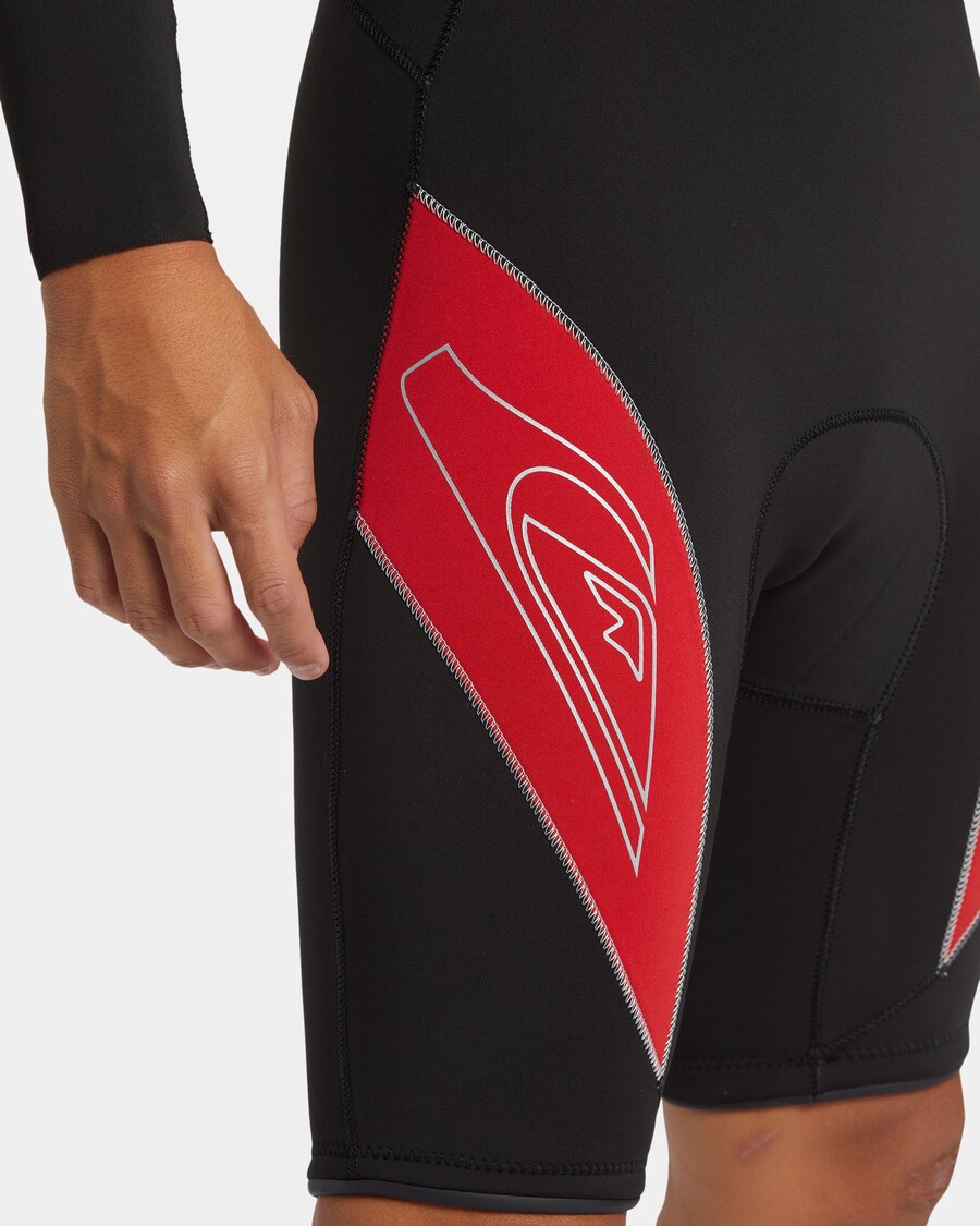 Quik Silver 2/2mm Mercury Chest Zip Long Sleeve Springsuit - High Risk Red