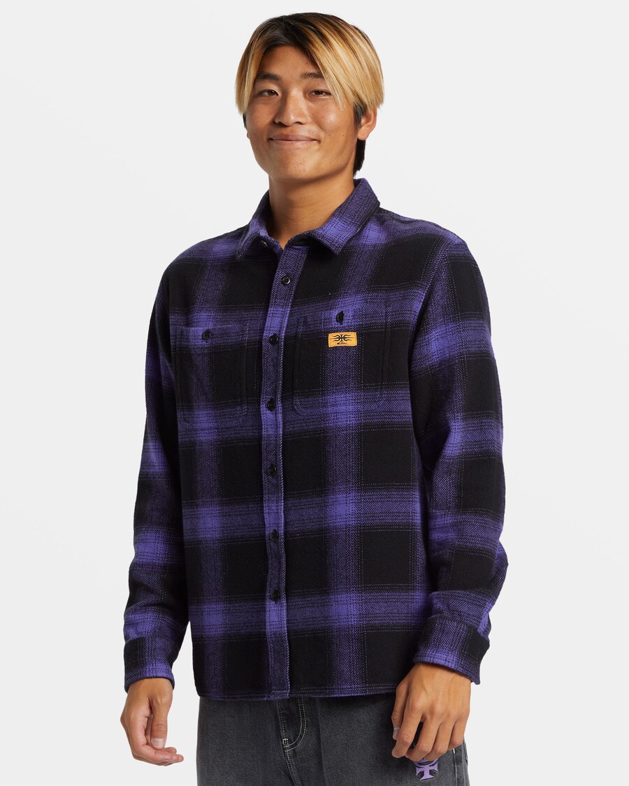 Quicksilver Mercury Pitkähihainen Flanellipaita - Korsikan Bluemercury Flanelli