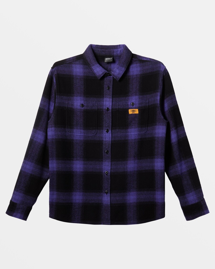 Quicksilver Mercury Pitkähihainen Flanellipaita - Korsikan Bluemercury Flanelli