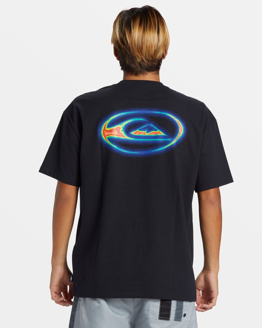 Quiksilver Termal Logolu Tişört - Siyah