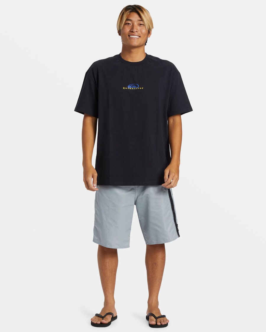 Quiksilver Termal Logolu Tişört - Siyah