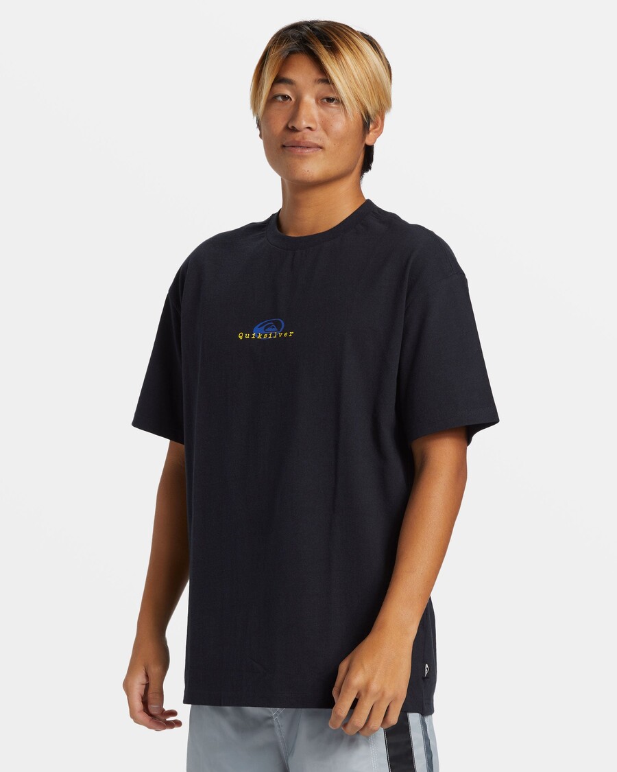 Quiksilver Termal Logolu Tişört - Siyah