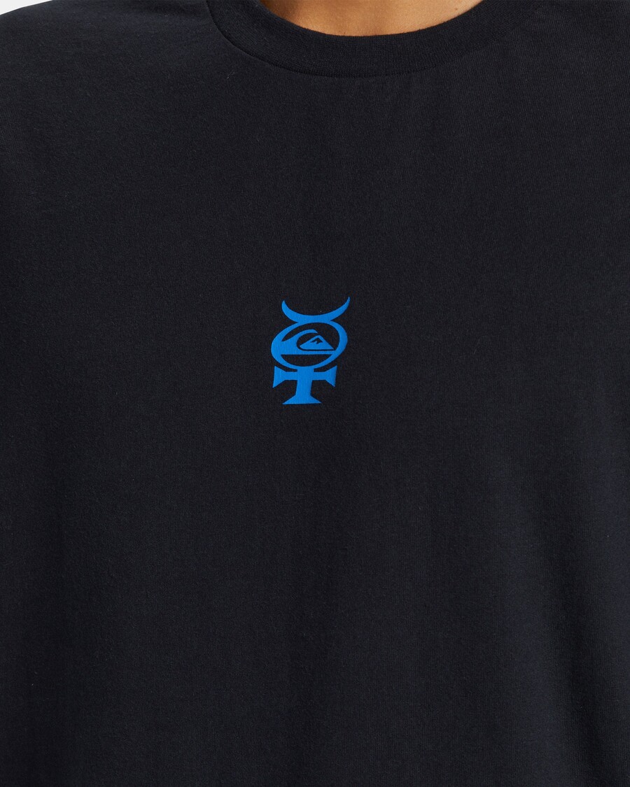 μακρυμάνικο μπλουζάκι Quik ασημί έκλειψη - μαύρο