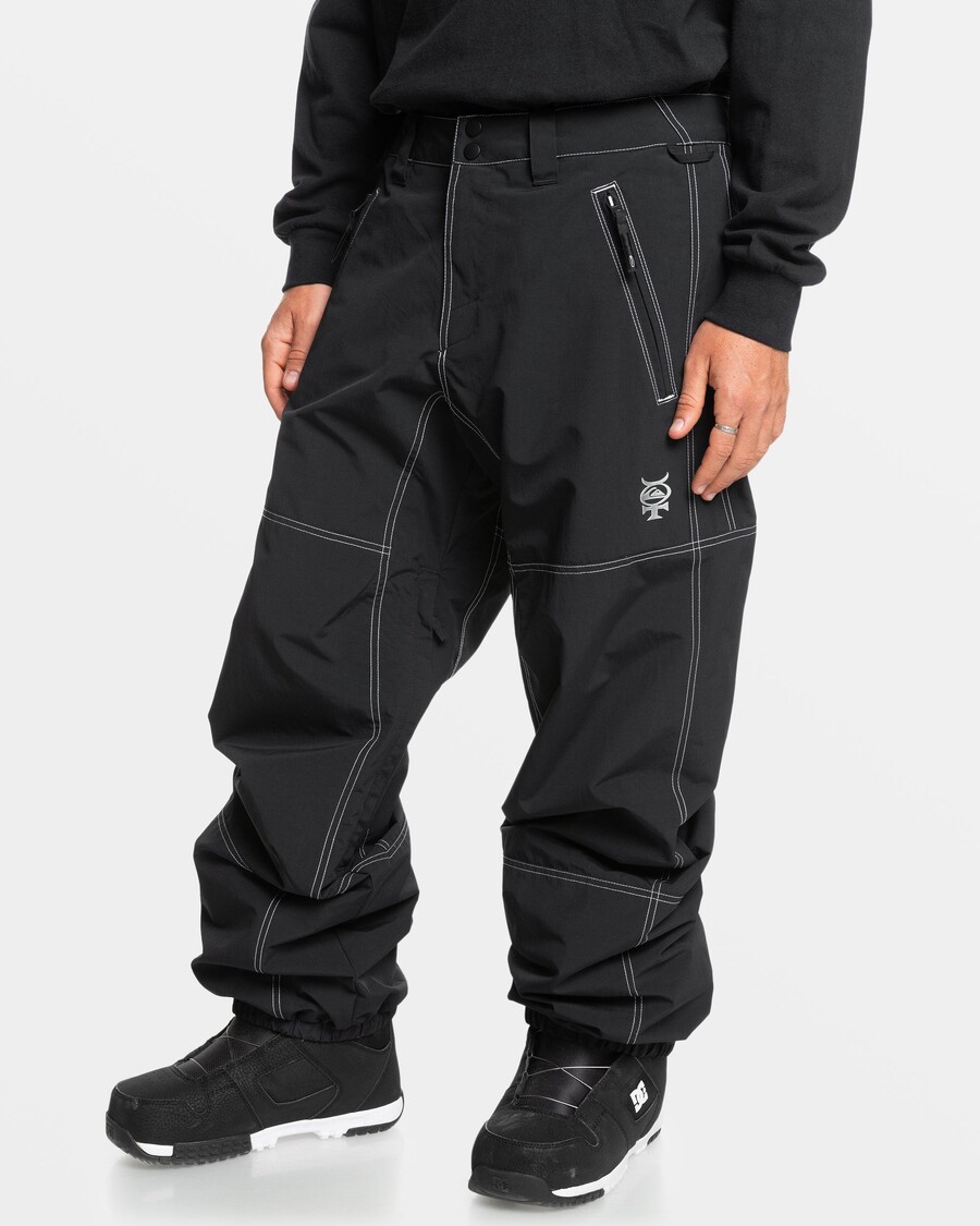 מכנסי שלג Quicksilver Mercury Live Wire - שחור אמיתי