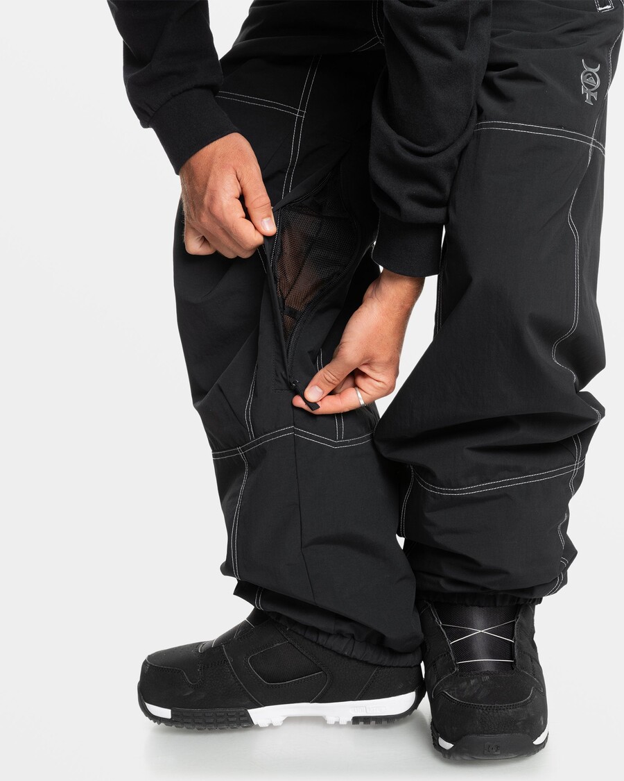 מכנסי שלג Quicksilver Mercury Live Wire - שחור אמיתי