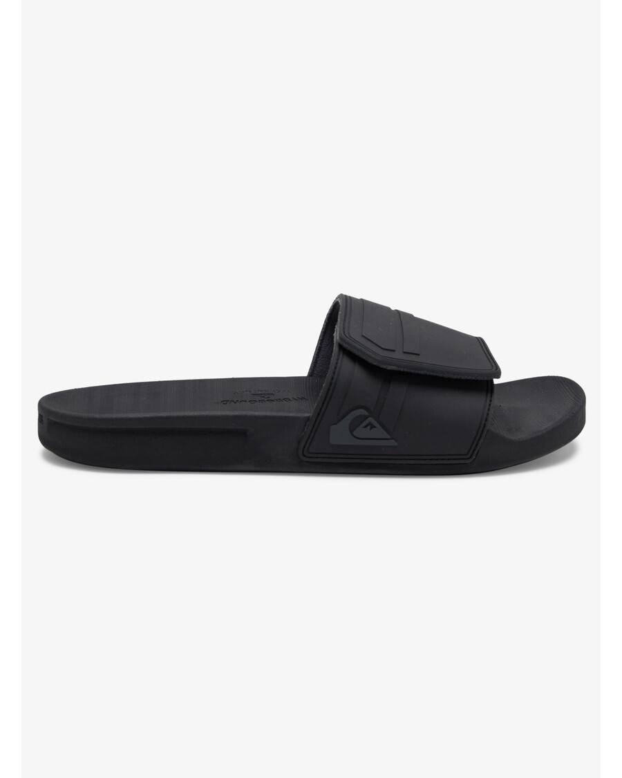 Slides Ajustáveis quiksilver Rivi - Preto/cinza/preto