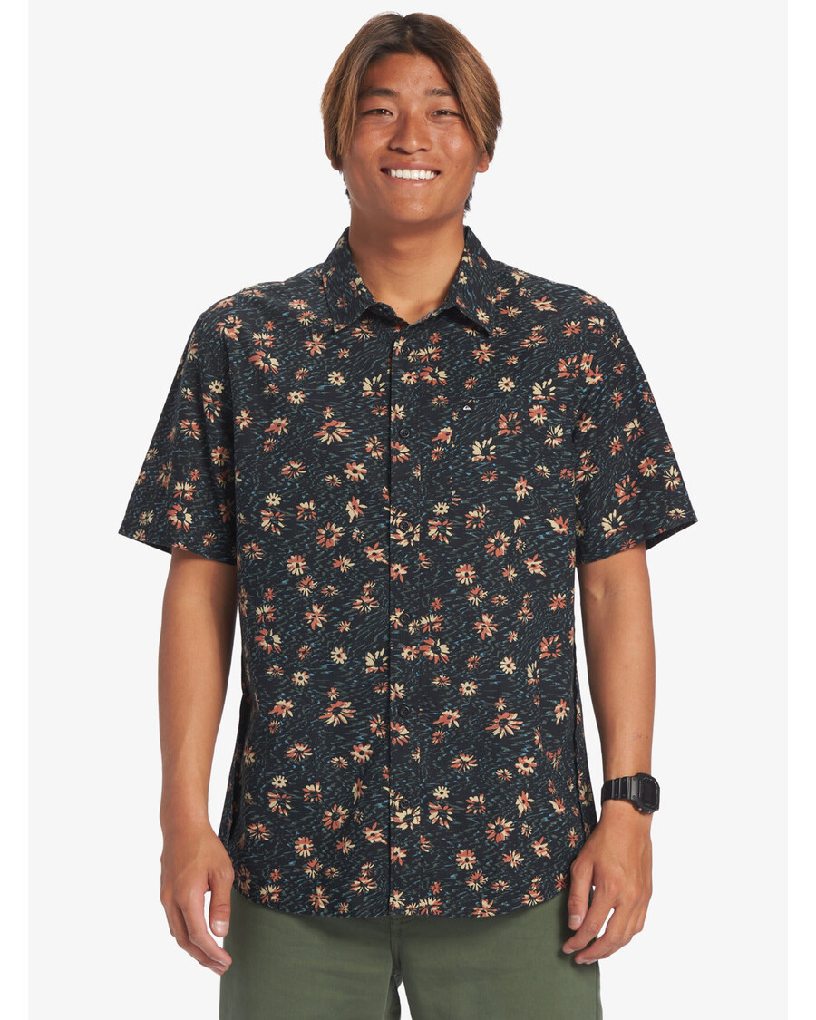 Quik Silver Future Hippie Košeľa S Krátkym Rukávom - čierna Future Hippie