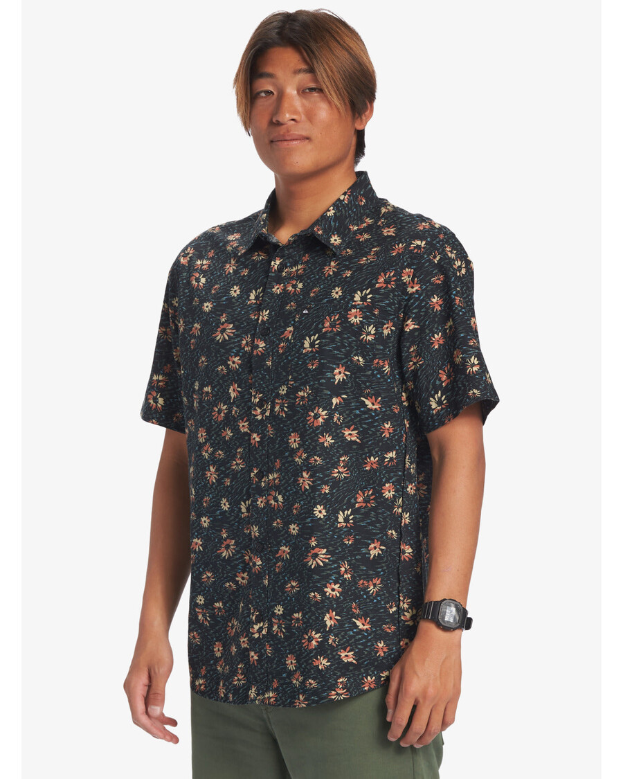Quik Silver Future Hippie Košeľa S Krátkym Rukávom - čierna Future Hippie