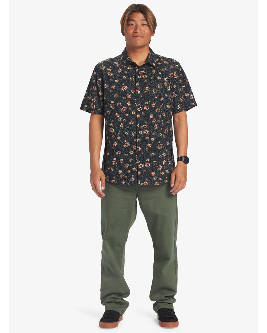 Quik Silver Future Hippie Košeľa S Krátkym Rukávom - čierna Future Hippie