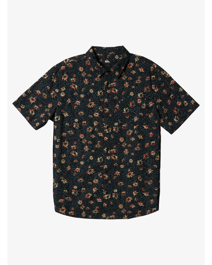 Quik Silver Future Hippie Short Sleeve Shirt - Black Future Hippy