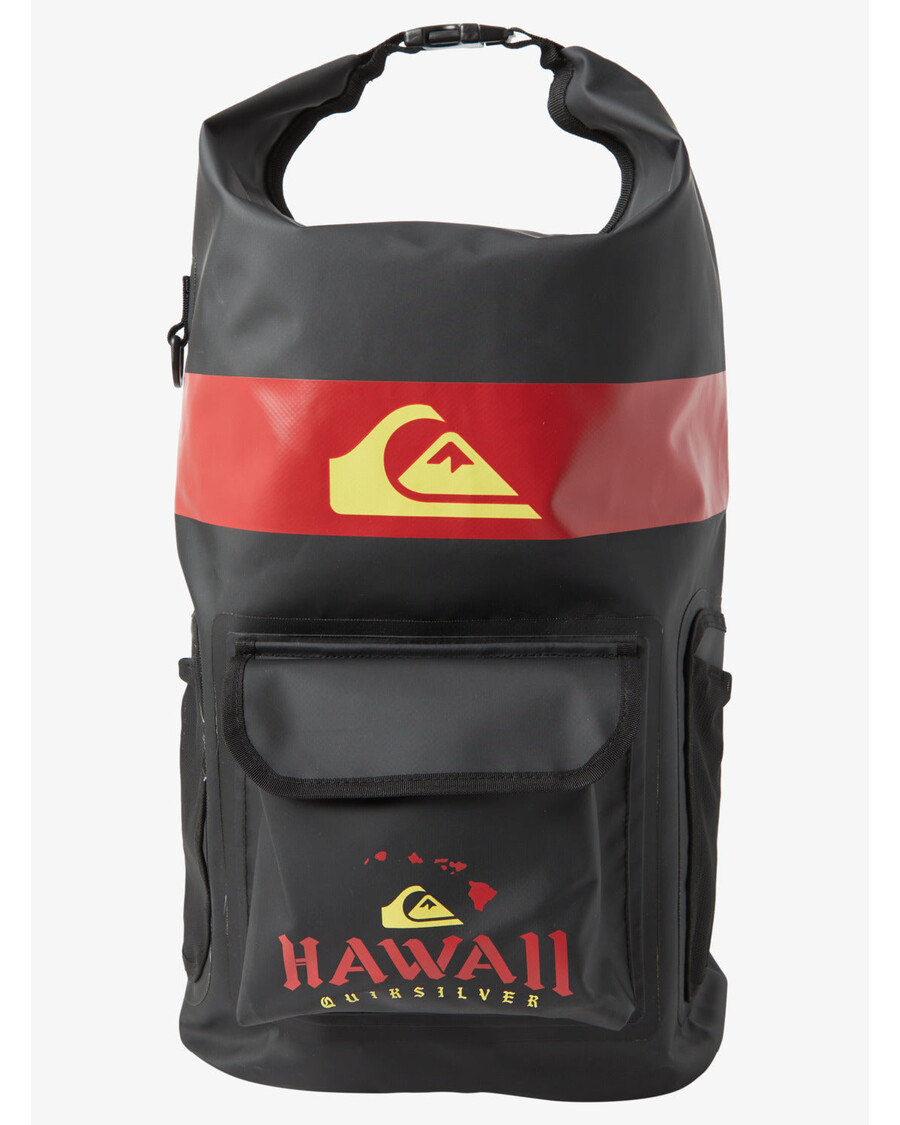 Quiksilver Hi Sea Stash Roll-top Szörf Hátizsák - Fekete