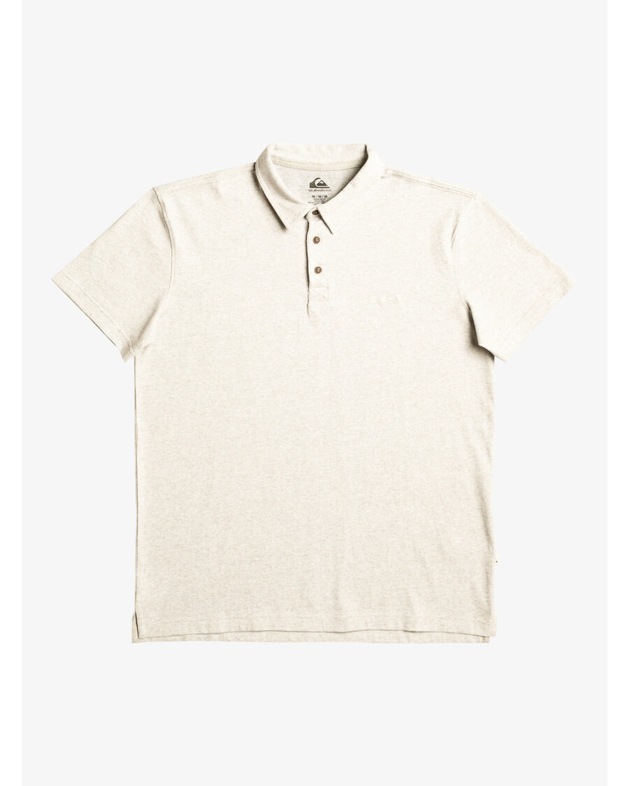 Camisa Polo Manga Curta Quiksilver Sunset Cruise - Cinza Claro