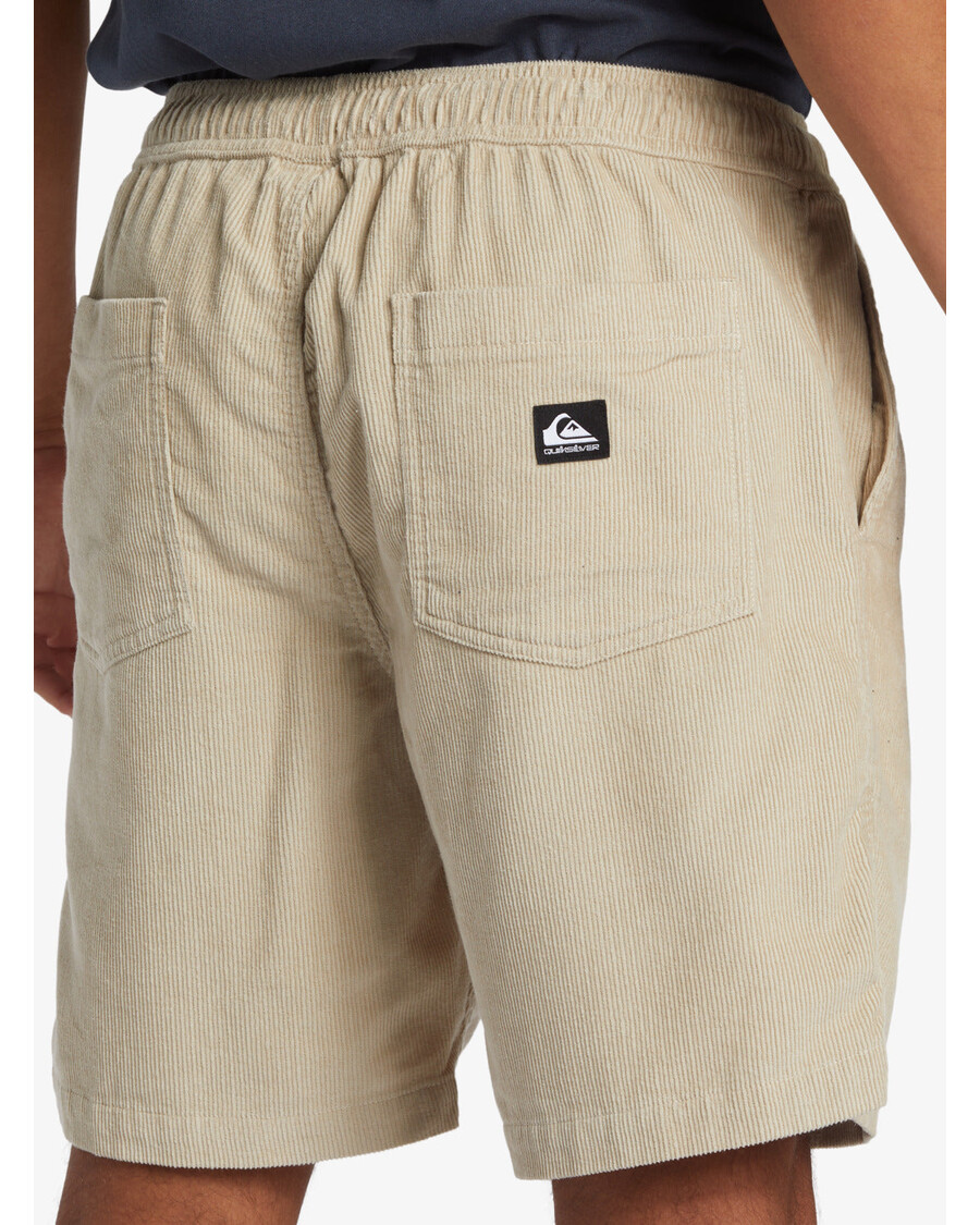 Quiksilver Taxer Manšestrové šortky - Plaza Taupe