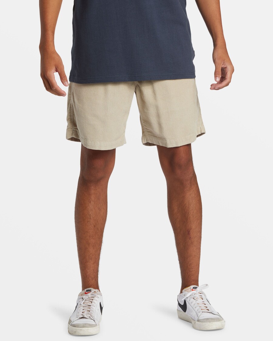 Quik Silver Taxer Corduroy Shorts - Plaza Taupe