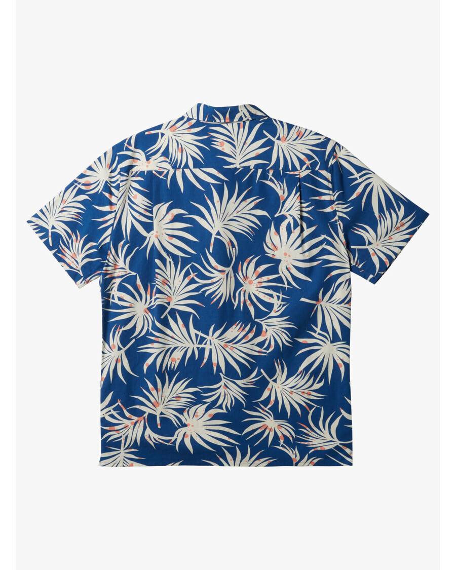 Quik Silver Beach Club Casual Short Sleeve Shirt - Monaco Blue Aop Better Ss