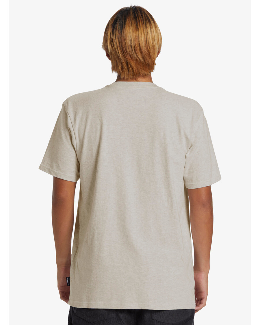 Quiksilver Tričko Se Slanou Vodou Pocket Tee - Snow Heather