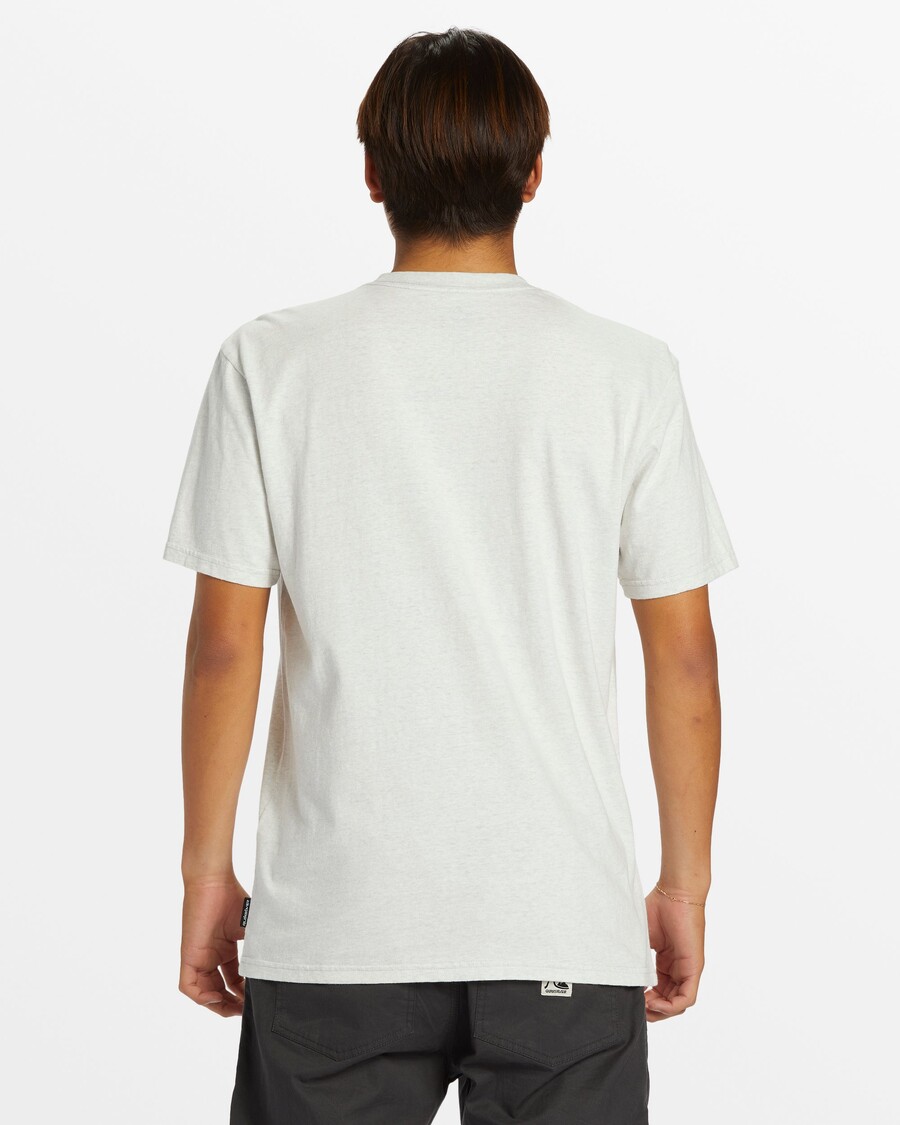 Quiksilver Tričko Se Slanou Vodou Pocket Tee - Snow Heather