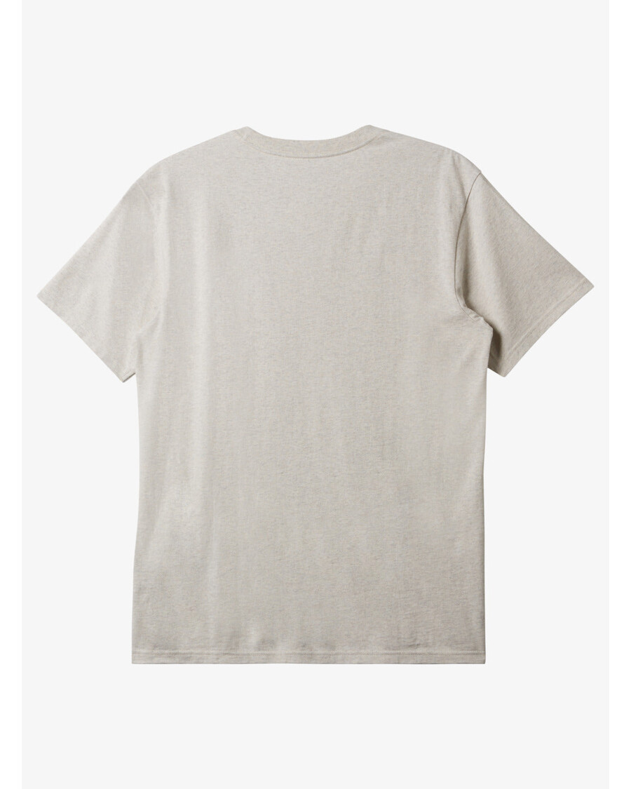 Quiksilver Tričko Se Slanou Vodou Pocket Tee - Snow Heather