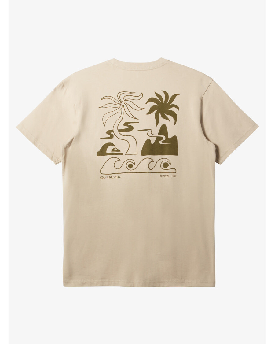 Quik Silver Tropical Breeze T-Shirt - Plaza Taupe