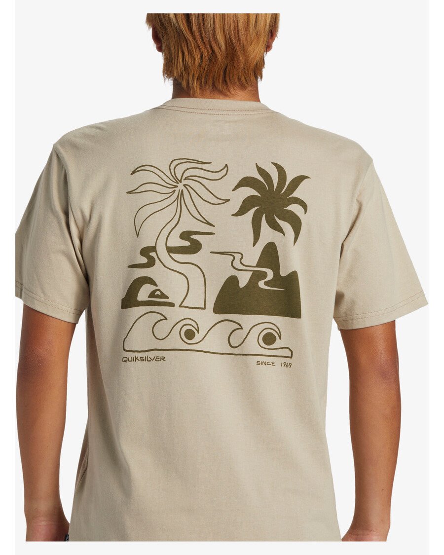 Quik Silver Tropical Breeze T-Shirt - Plaza Taupe