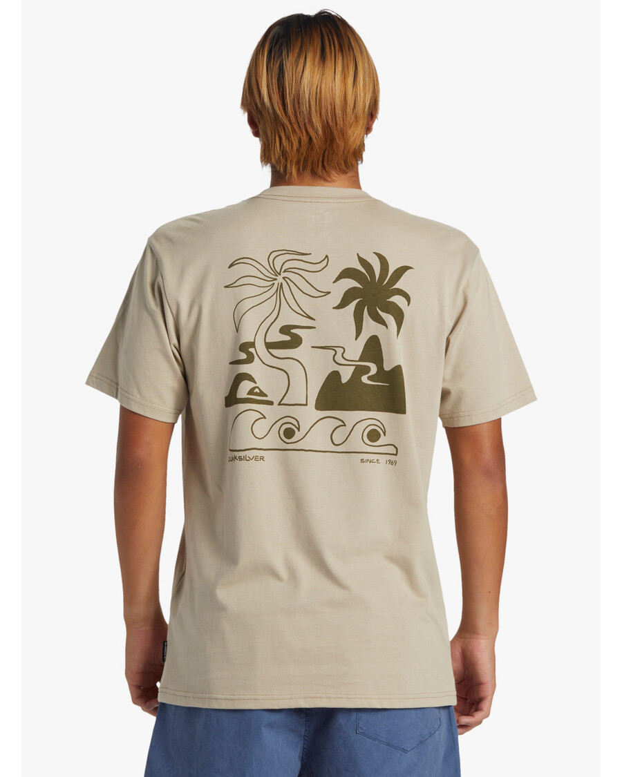 Quik Silver Tropical Breeze T-Shirt - Plaza Taupe