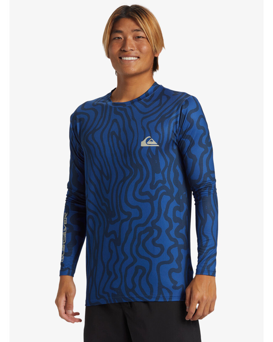 Quik Silver Everyday Long Sleeve Surf Tee - Monaco Blue