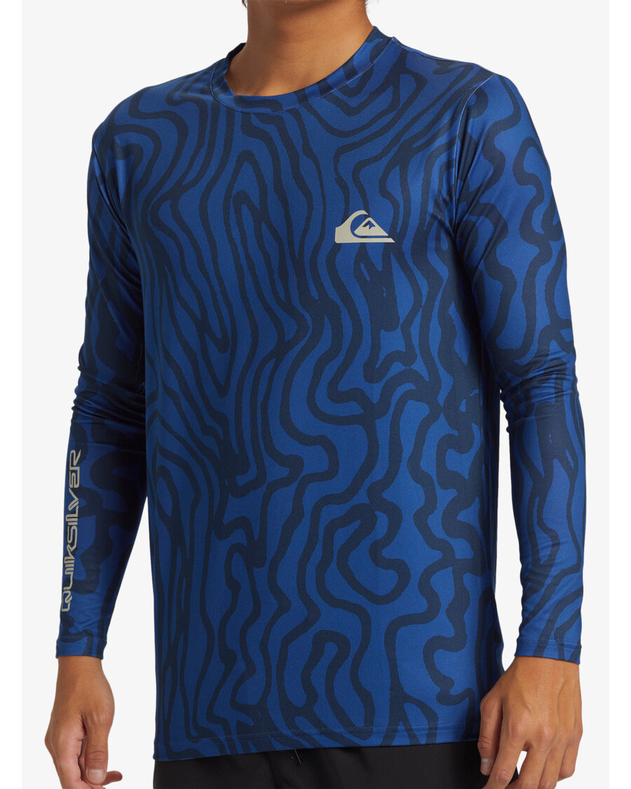 Quik Silver Everyday Long Sleeve Surf Tee - Monaco Blue