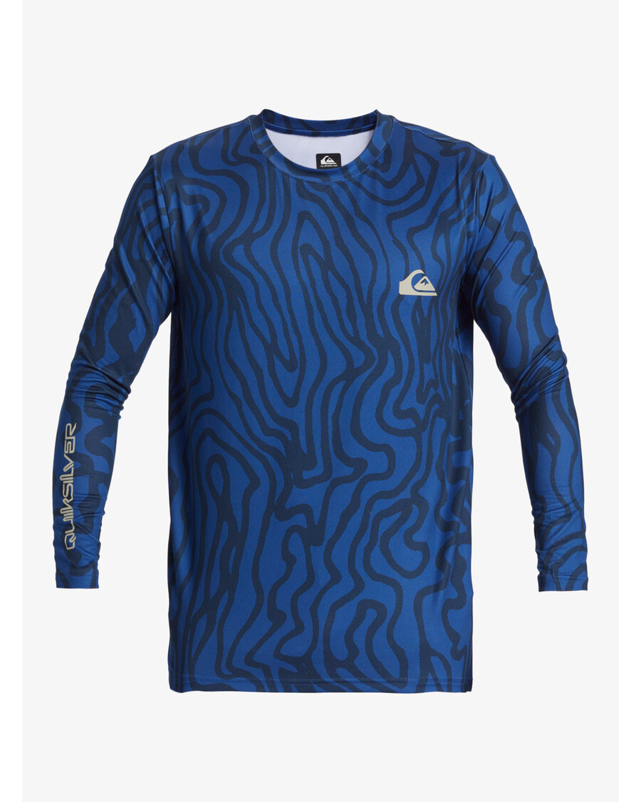 Quiksilver καθημερινή μακρυμάνικη μπλούζα σερφ - μπλε του Μονακό