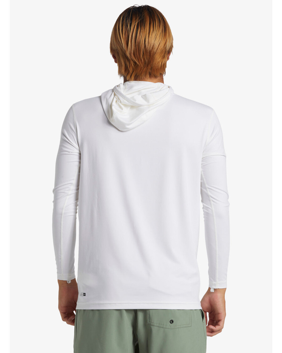 Quik Silver Everyday Hooded Surf Tee - White