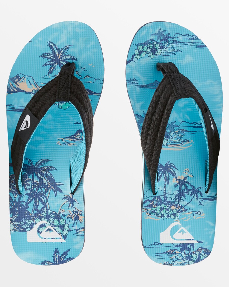 Quik Silver Molokai Layback Sandals - Blue/Blue/Blue