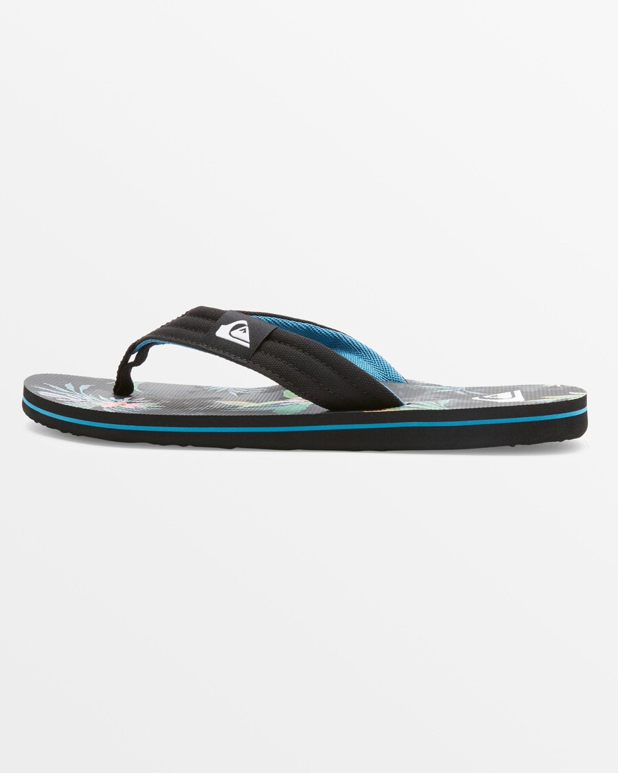 Quik Silver Molokai Layback Sandals - Black/Blue/Green