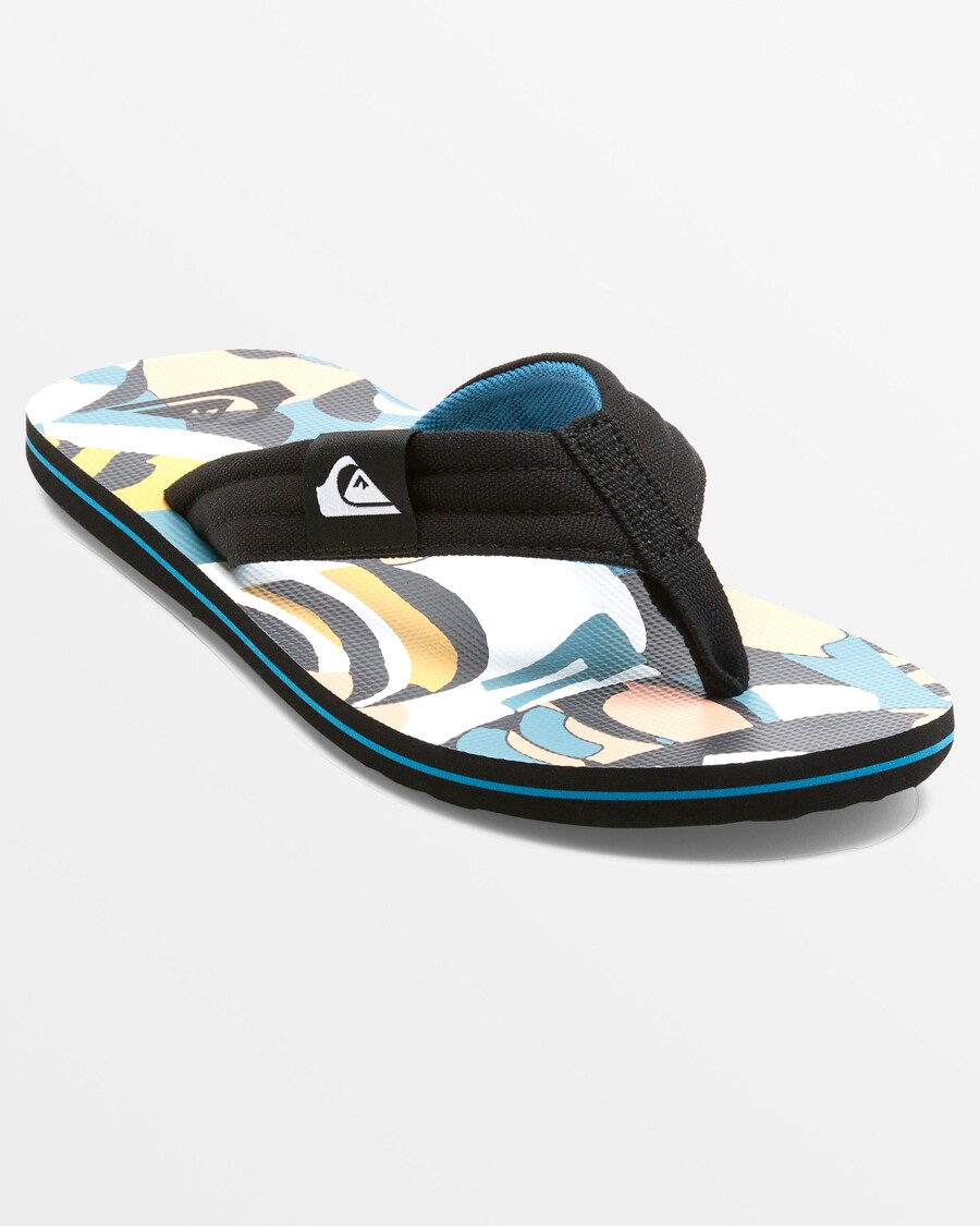 Quik Silver Molokai Layback Sandals - White/Black/Blue