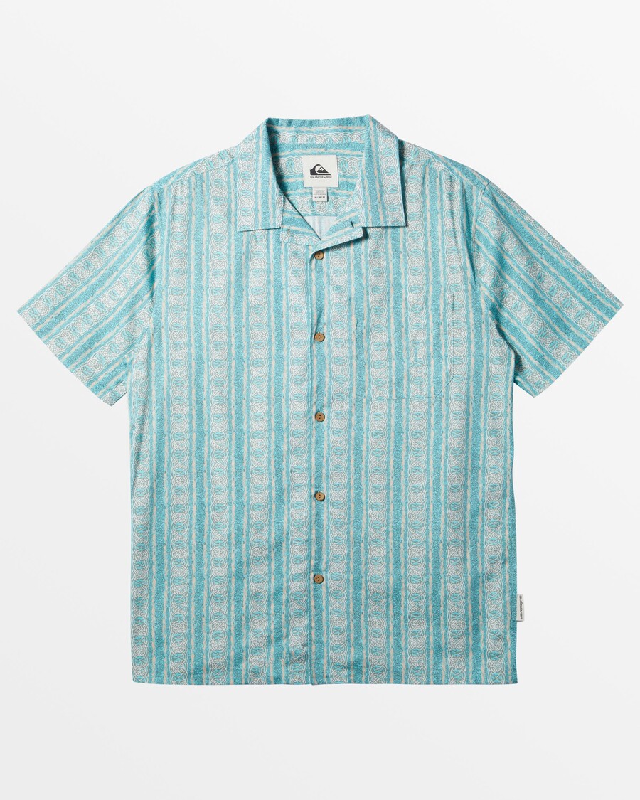 Quik Silver Pool Party Casual Short Sleeve Shirt - Capri Pacific Tribe Ss