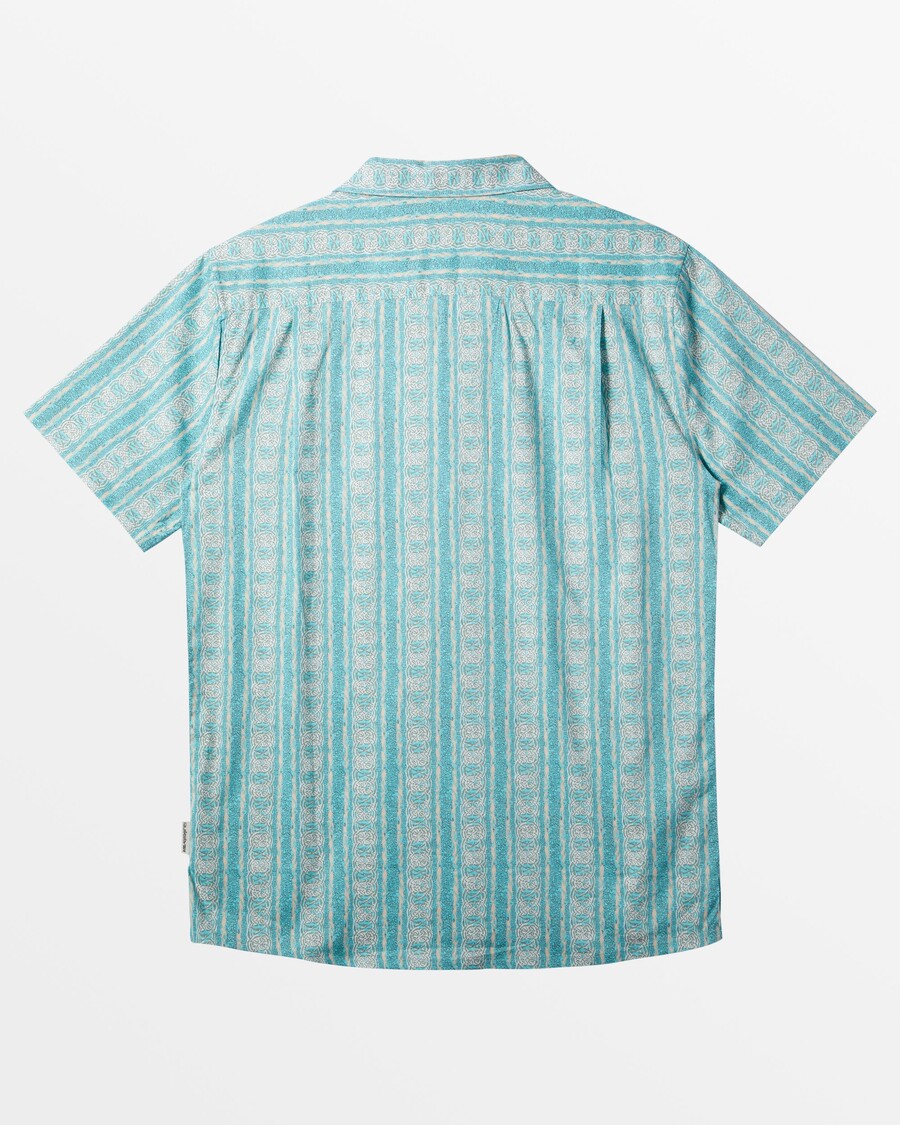 Quik Silver Pool Party Casual Short Sleeve Shirt - Capri Pacific Tribe Ss