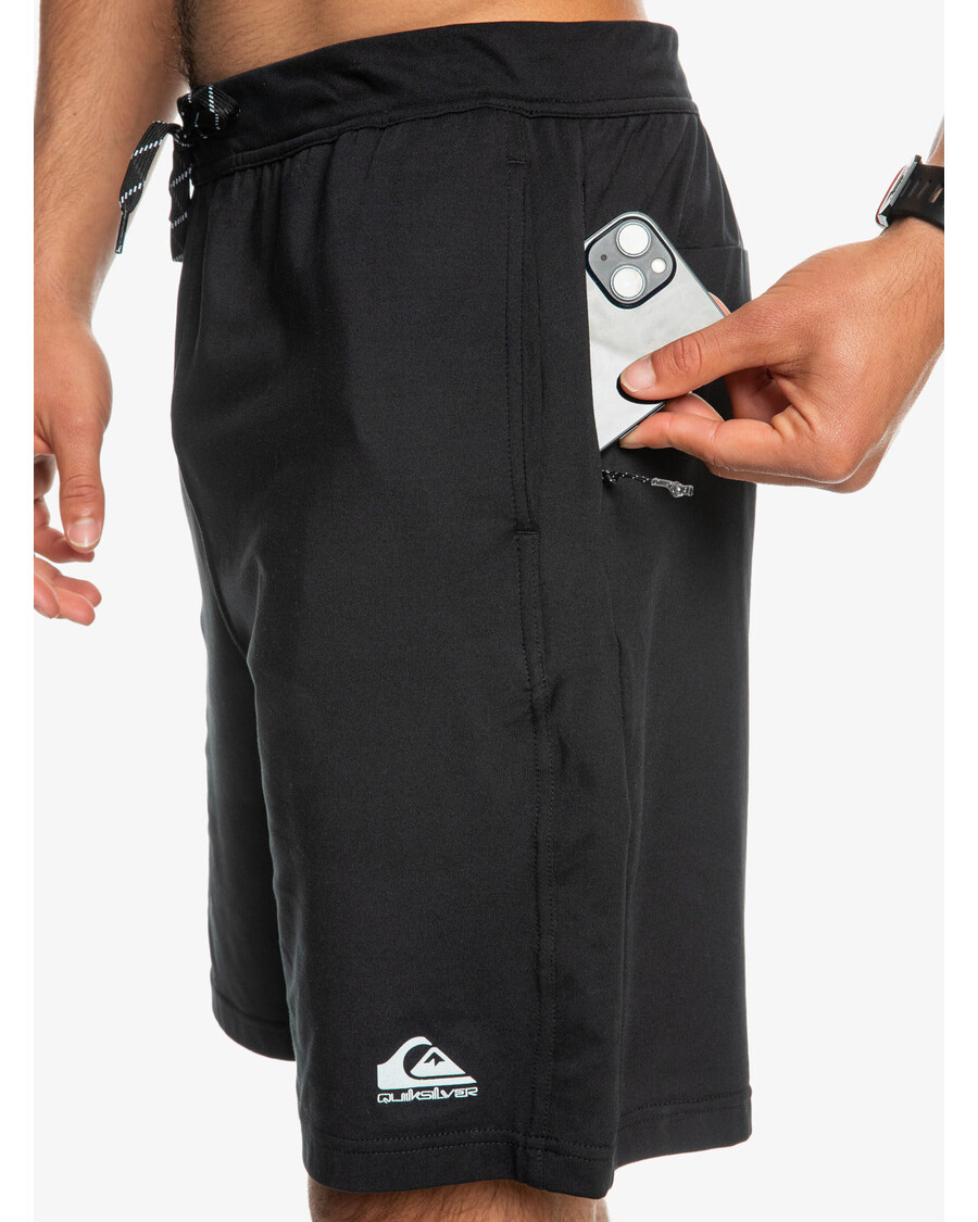σορτς τεχνικής εκπαίδευσης σε πλέξη Quicksilver - αληθινό μαύρο