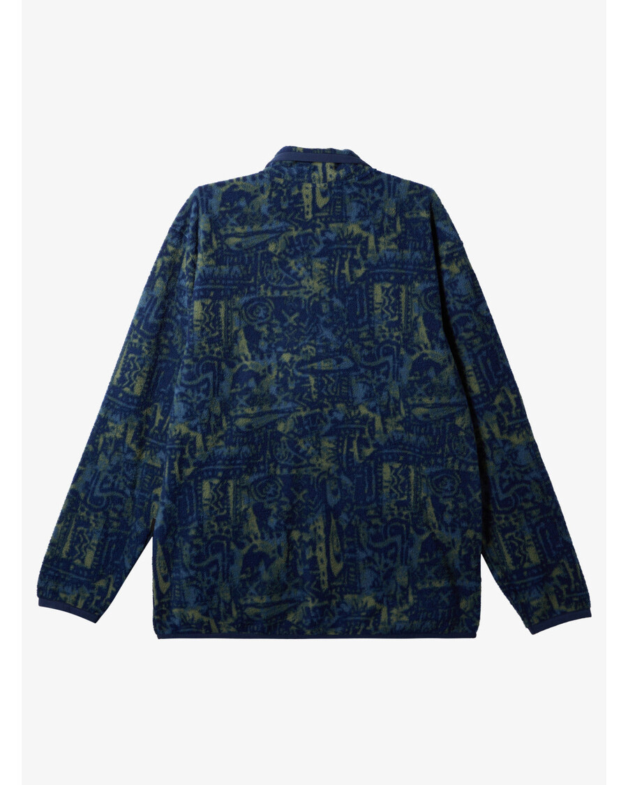 Quik Silver Clean Coasts Zip-Up Fleece - Naval Academy Nu Vintage