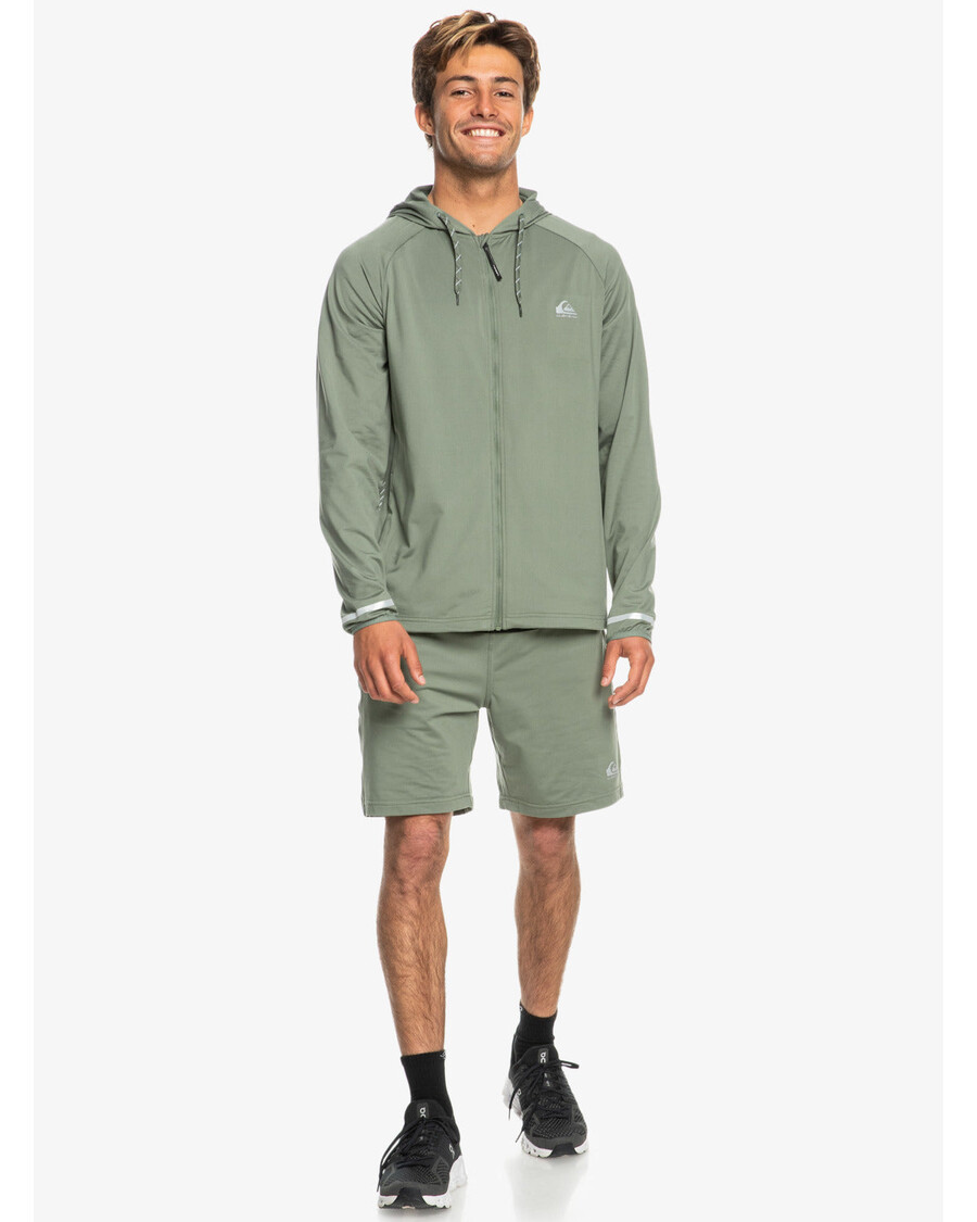 Quik Silver Knit Training Technical Zip Hoodie - Laurel Wreath