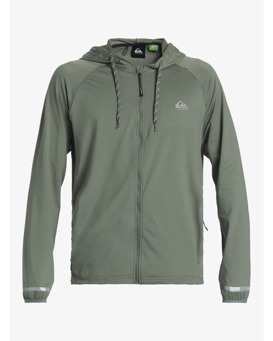 Quik Silver Knit Training Technical Zip Hoodie - Laurel Wreath
