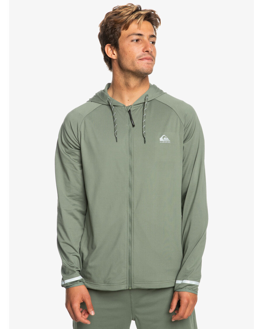 Quik Silver Knit Training Technical Zip Hoodie - Laurel Wreath