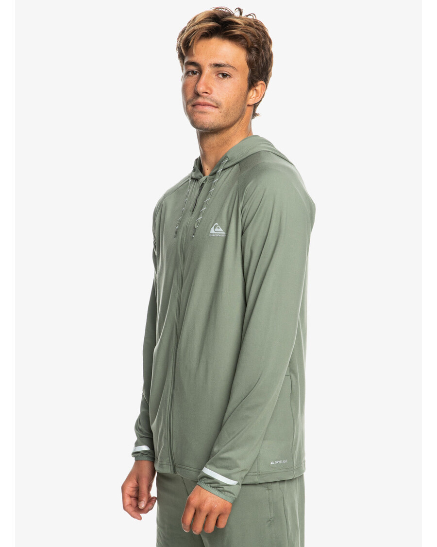 Quik Silver Knit Training Technical Zip Hoodie - Laurel Wreath